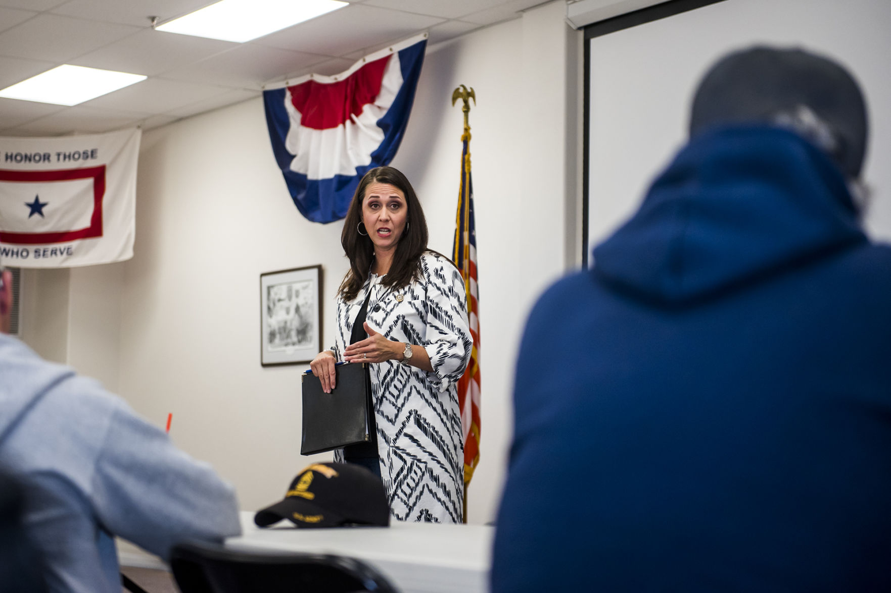Jaime Herrera Beutler Speaks with Veterans in Chehalis